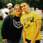 Josh and his sister at "Rock the House" Benefit